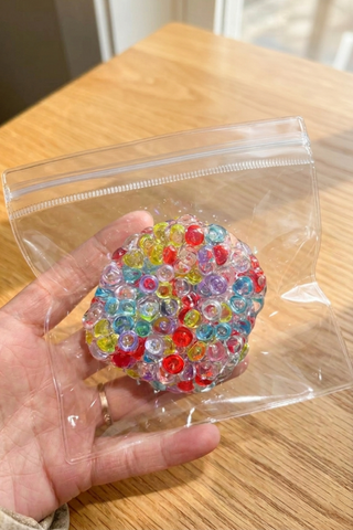 Multicolored Beads Squishy Toy