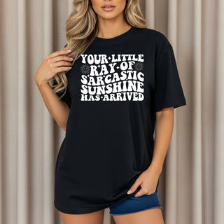Sarcastic Sunshine Tshirt on Black Only