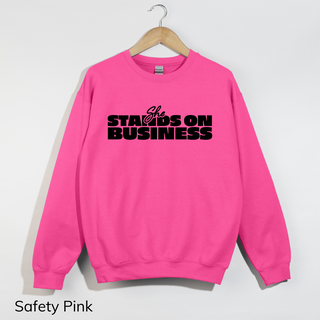Stands On Business Crewneck
