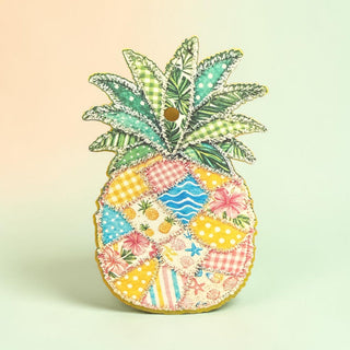 Pineapple Patchwork Freshie