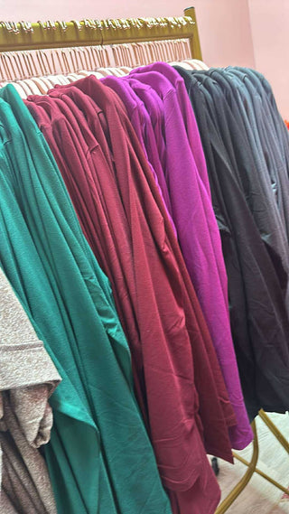 Essential Round Neck Long Sleeve Tops