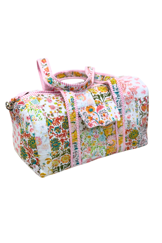 ETA 8/24-9/7 Florence Floral Patchwork Duffel Bag