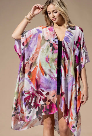 Painted Petals Kimono
