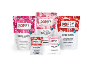 Valentines Poppy Corn Snack Bag