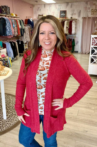 Harper Open Front Cardigan