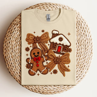 Faux Yarn Gingerbread Tshirt