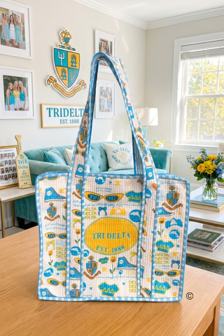 Tri Delta Sorority Tote Bag