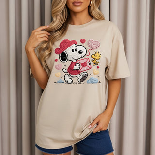 Faux Yarn Snoop Love Letters Tshirt