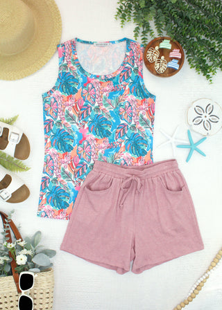 IN STOCK Ava Tank - Tropical Palm