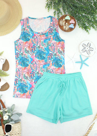 IN STOCK Ava Tank - Tropical Palm