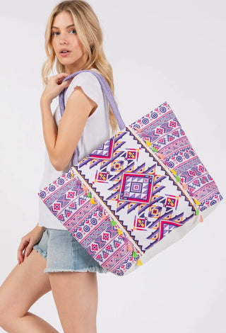 Bright Aztec Tote