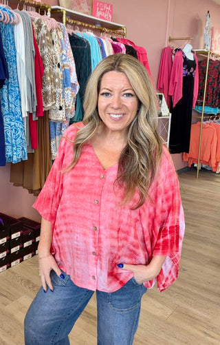 Summer Glow Tie-Dye Top