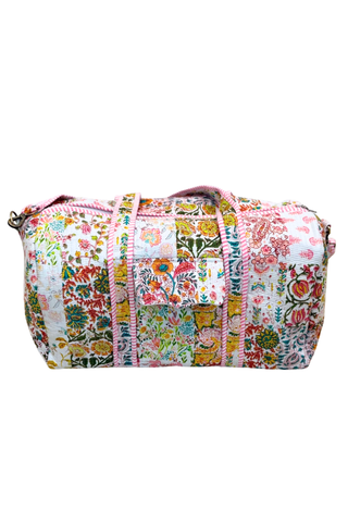 ETA 8/24-9/7 Florence Floral Patchwork Duffel Bag