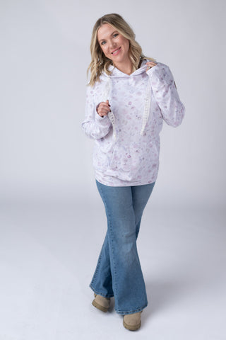 IN STOCK Hailey Pullover Hoodie - Blush Floral FINAL SALE