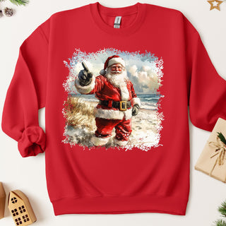 Beach Santa Crew Sweatshirt