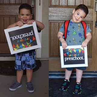 Mom Must-Have School Keepsake Kit | Class Keeper, Photo Prop Deck & School Stickers + BONUS App Membership