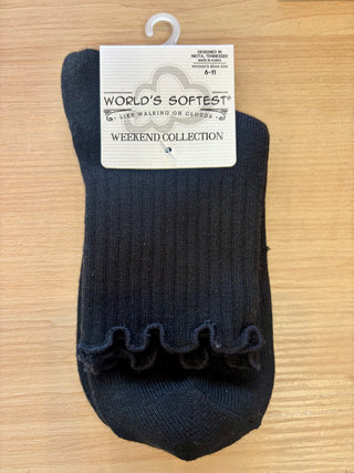 Quarter Ruffle OS Black