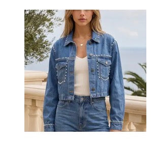 Starlight Studded Denim Jacket