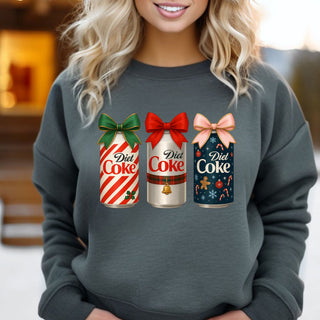 Christmas Drink Diet Crew Sweatshirt