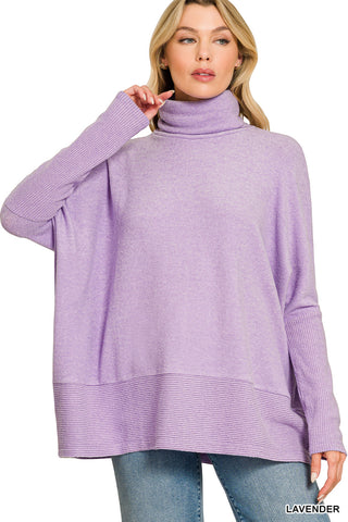Snuggle Season Brushed Hacci Turtleneck