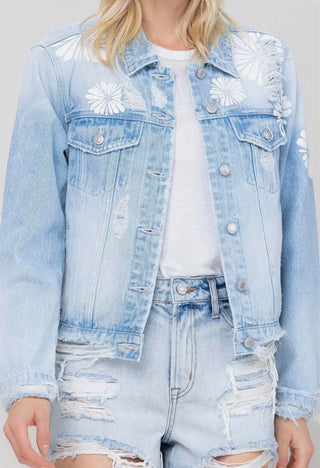 Bloom Where You’re Styled Denim Jacket