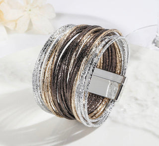 Shimmer & Shine Magnetic Leather Bracelet