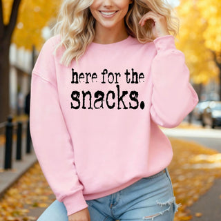 Here For The Snacks Sweatshirt