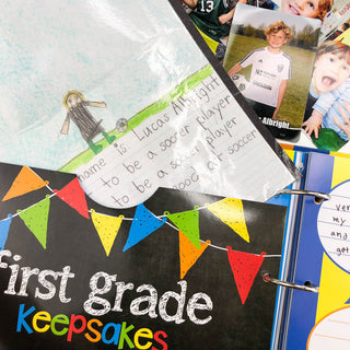 Mom Must-Have School Keepsake Kit | Class Keeper, Photo Prop Deck & School Stickers + BONUS App Membership