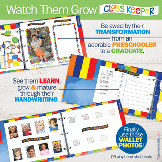 Mom Must-Have School Keepsake Kit | Class Keeper, Photo Prop Deck & School Stickers + BONUS App Membership