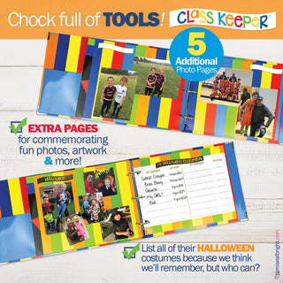 Mom Must-Have School Keepsake Kit | Class Keeper, Photo Prop Deck & School Stickers + BONUS App Membership