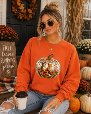 Cozy Pumpkin Fox Sweatshirt