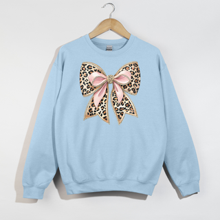 Cheetah Bow Crewneck