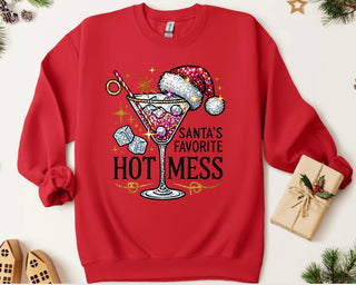 Santa’s Favorite Hot Mess Crew Sweatshirt