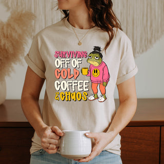 Coffee Chaos Frog Tshirt