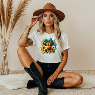 Highland Cow Coquette Tshirt
