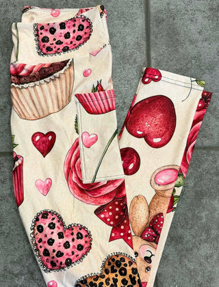 Rose Cupcake Leggings