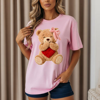 Faux Yarn Bear Tshirt