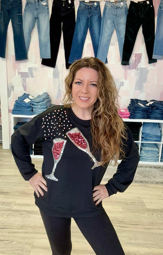 Pop the Champagne Pullover