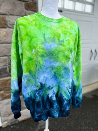 Lime Ocean Ombre Ice Dye