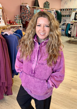 Acid Wash Oversized Hoodie
