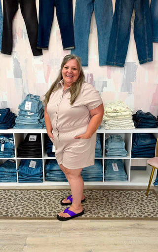 Timeless Touch Denim Romper