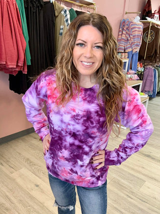 Sweet Tarts Ice Dye Crewneck