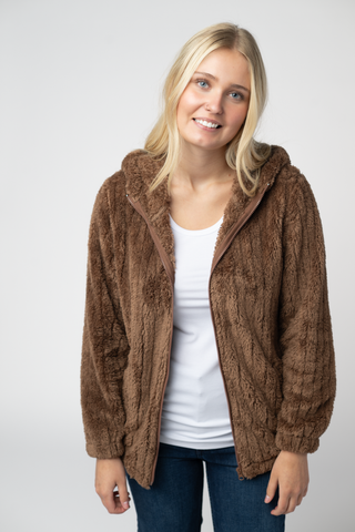 IN STOCK Cozy Sherpa Fullzip - Mocha