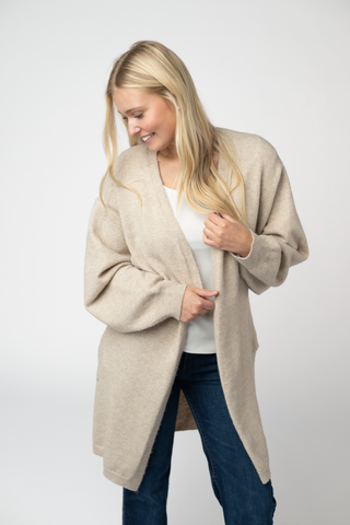 IN STOCK Cozy Cardigan - Tan