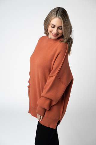 IN STOCK Aurora Cozy Sweater - Pumpkin Spice