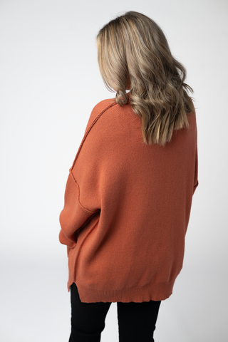 IN STOCK Aurora Cozy Sweater - Pumpkin Spice