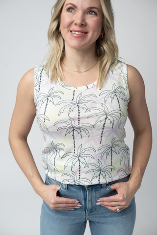 IN STOCK Ava Tank - Neon Palm