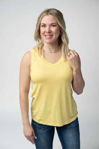 IN STOCK Noelle Tank - Lemon