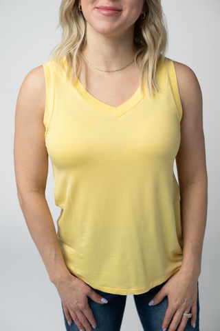 IN STOCK Noelle Tank - Lemon