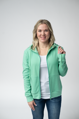 IN STOCK Fullzip Hoodie - Aquamarine